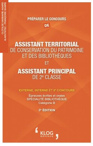 Préparer le concours d'assistant de conservation du patrimoine et des bibliothèques 3e édition