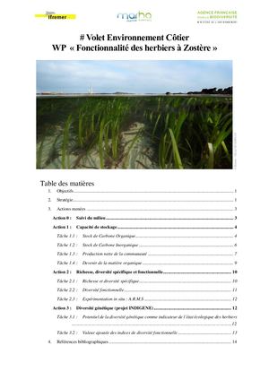 Stratégie d'évaluation de l'état de conservation des herbier en suivant les fonctionnalités