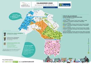 Calendrier de collecte des déchets du Blanc-Mesnil - 2020