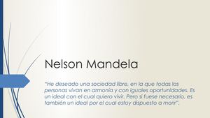 Derechos Civiles Nelson Mandela