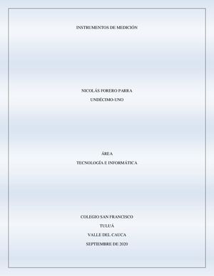 Instrumentos de medición