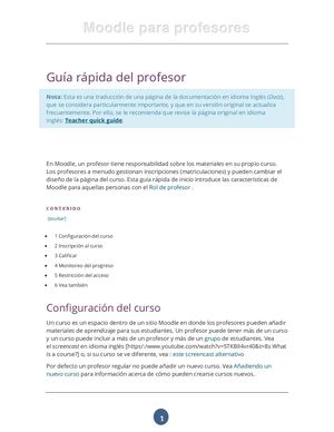 Moodle Guía Rápida Del Profesor