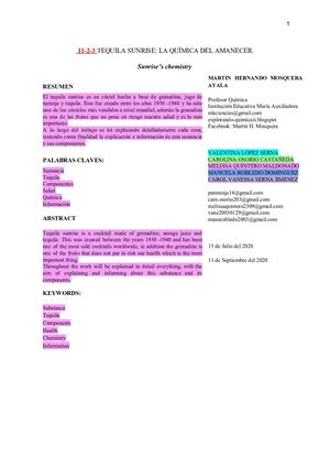 T F 11 2 3 Tequila Sunrise La Química Del Amanecer