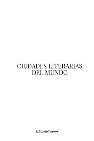Ciudades Literarias Del Mundo