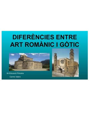 5è Diferències Art Romànic I Gòtic
