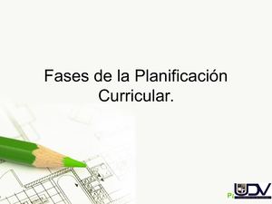 Fases De La Planificación Curricular
