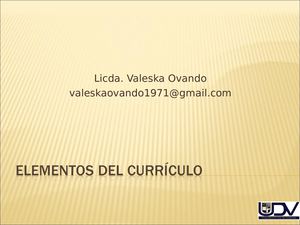 Elemento Del Currículo