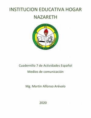 Cuadernillo 3 7 Medios De Comunicacion