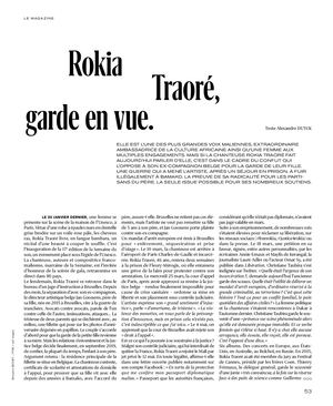 Rokia Traore, garde en vue