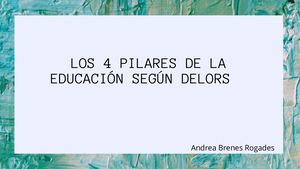 Los 4 Pilares De La Educación