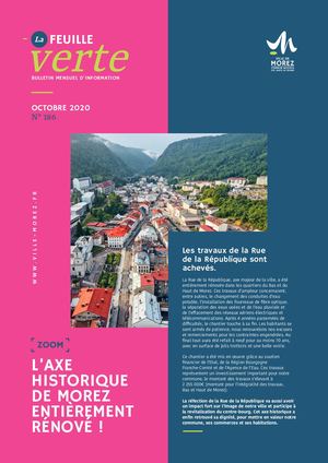 Feuille Verte octobre 2020 - Ville de Morez des Hauts de Bienne