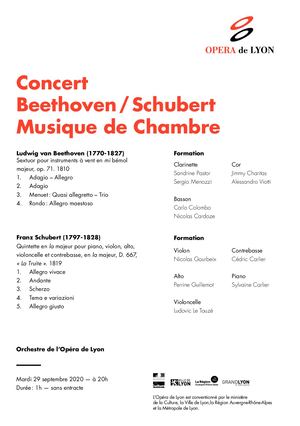 Programme Concert Beethoven