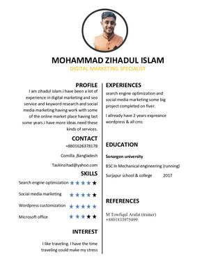 Zihadul Islam Cv