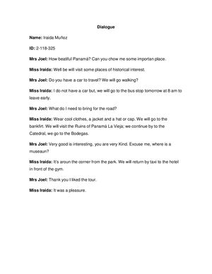 Dialogue Iraida
