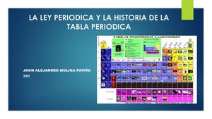 La Ley Periodica Y La Historia De La Tabla Periodica