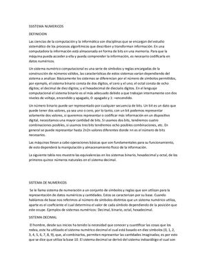 Sistema Numericos