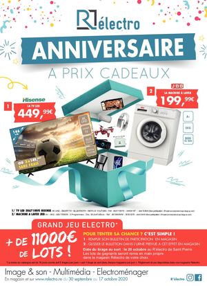 Catalogue ELECTRO - Anniversaire