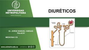 FARMACOLOGIA DE LO MEDICAMENTOS DIURETICOS