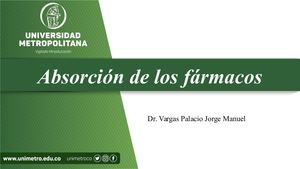 Absorción De Los Fármacos