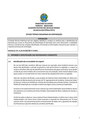 Estudo Técnico Preliminar