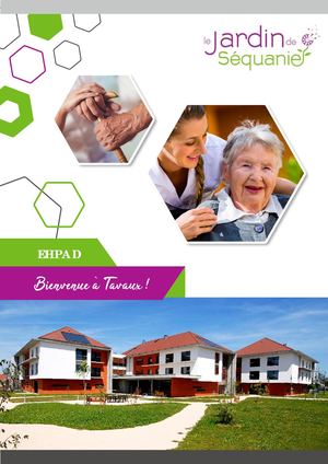 Plaquette EHPAD Le Jardin de Séquanie - Tavaux (39) - 2020