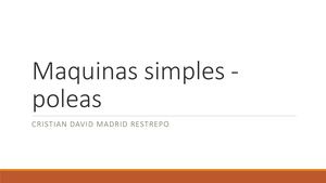 Maquinas Simples Poleas