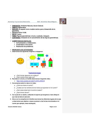 Revista Nivel Inicial- Figuras geométricas.