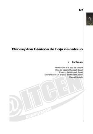 Conceptos Basicos De Hoja De Calculo