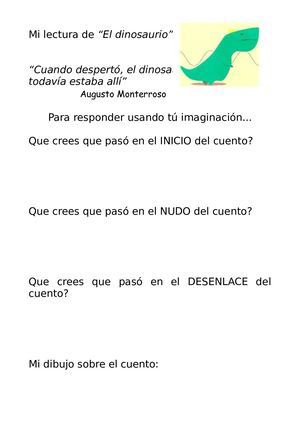 Ficha de trabajo Microrrelato