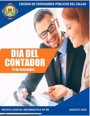 Colegio De Contadores Públicos Del Callao Boletin Agosto 2020