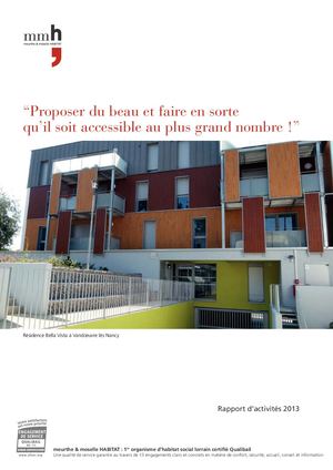MMH : rapport d'activités 2013