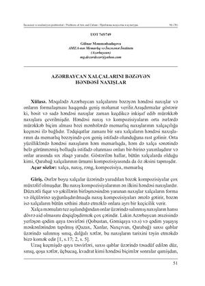 Geometric patterns that cover Azerbaijani carpets