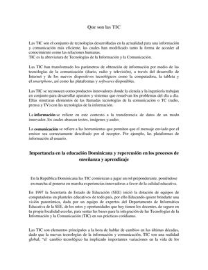 Que Son Las Tic