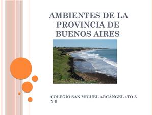 Ambientes De La Provincia De Bs As