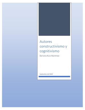 Constructivismo Y Cognivismo