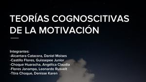 Teoria Cognitiva De La Motivacion