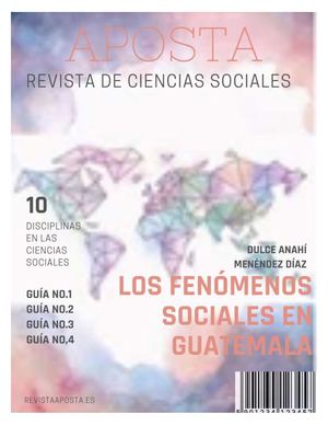 Los Fenómenos Sociales en Guatemala y Ciencias Sociales con las disciplinas