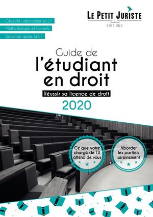 Guide de l'etudiant en droit 2020