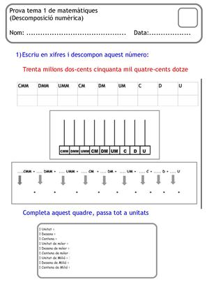 Prova Descomposició