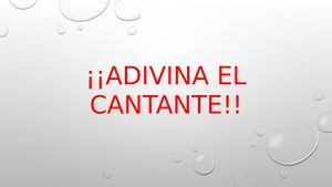 Adivina El Cantante O Famoso