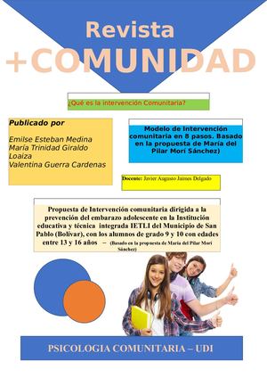 Intervencion Comunitaria