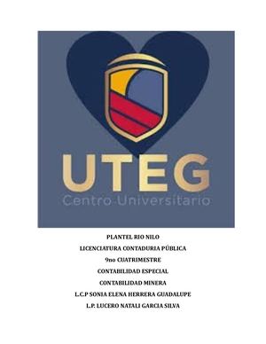 Actividad 4 Contabilidad Minera