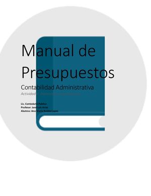 Manual De Presupuestos