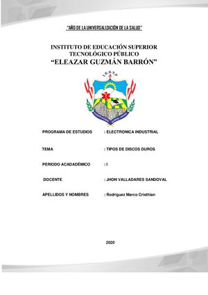 Resume De Disco Duro