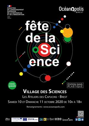 Affiche Fete De La Science Brest 2020