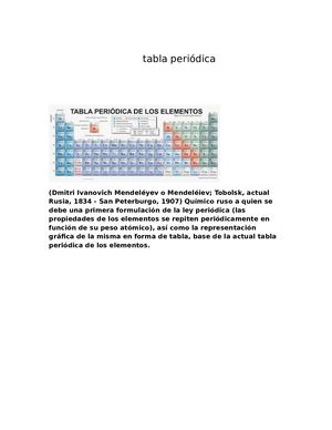 Tabla Periódica