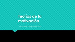 Teorías De La Motivación Gea
