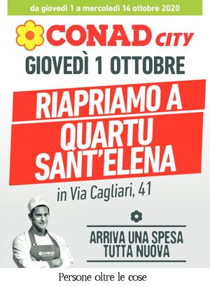 Volantino Conad City Sardegna Quartu Nord Ovest 1 Ottobre 01 Ottobre