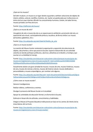Qué Son Los Museos