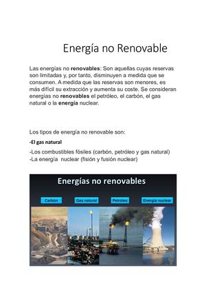 Energia No Renovable
